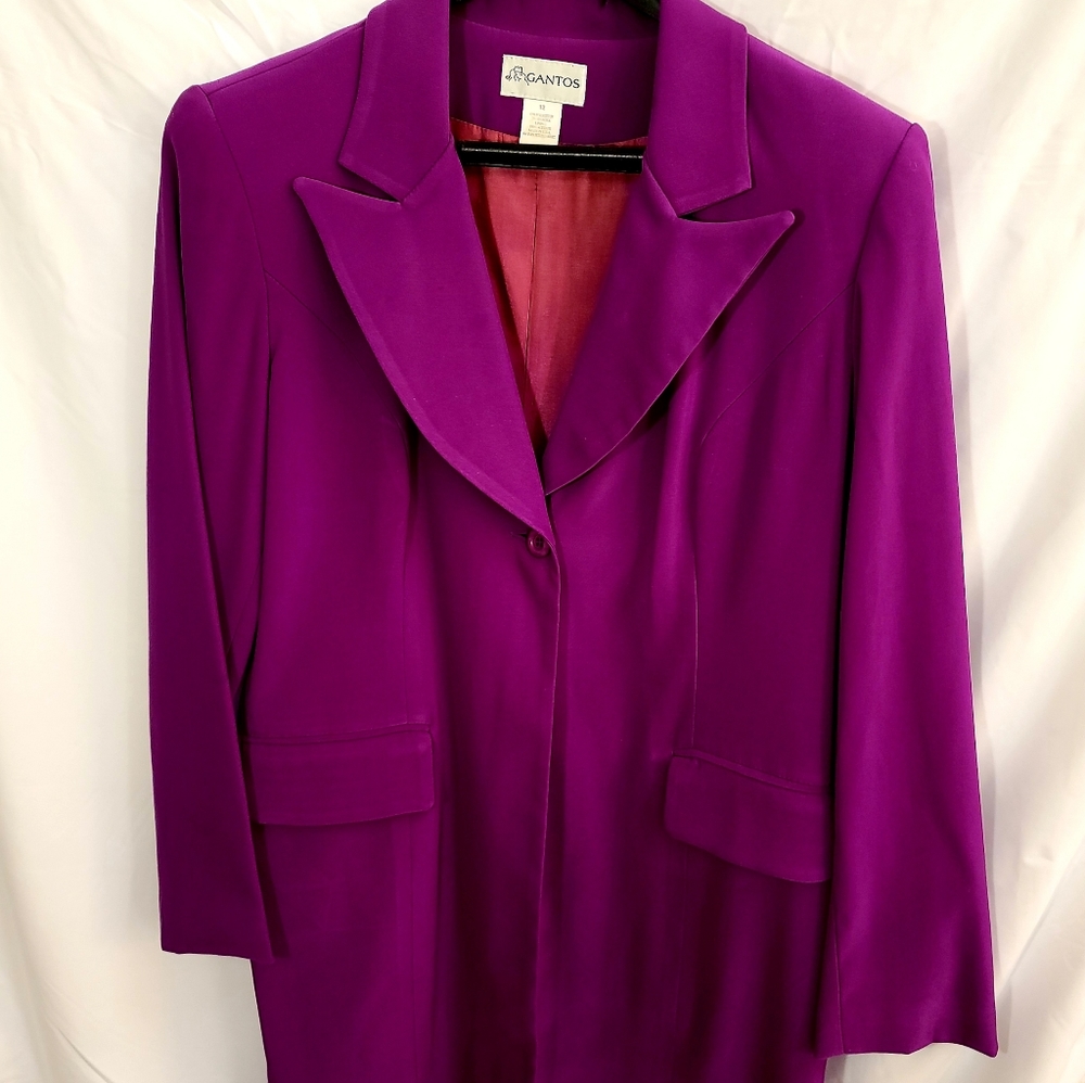 Gantos coat dress jacket Purple color Fully lined Size 12